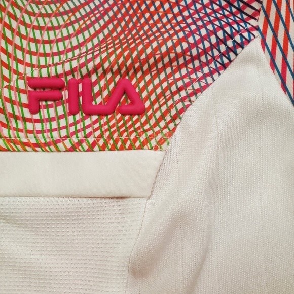 Fila Christopher Bevans Park Spectrum 50+ UPF Multicolored Stretch Athletic Top - Picture 14 of 15